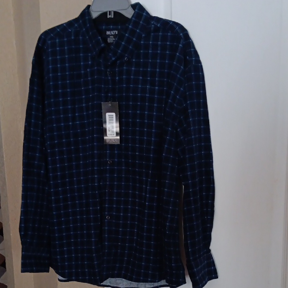 Men's Blue Checkered Casual Shirt
